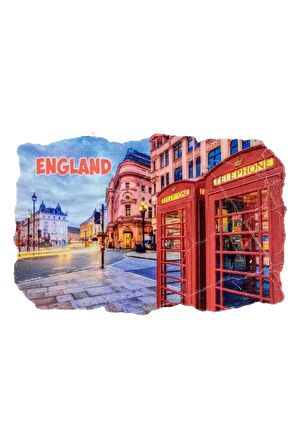 İngiltere Temalı Fresco Magnet