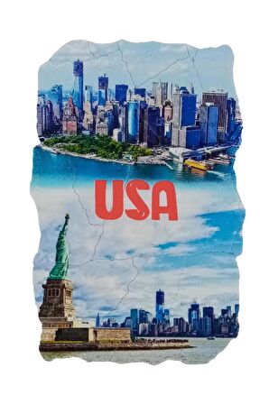 Amerika Birleşik Devletleri Temalı Fresco Magnet