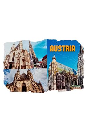 Avusturya Temalı Fresco Magnet