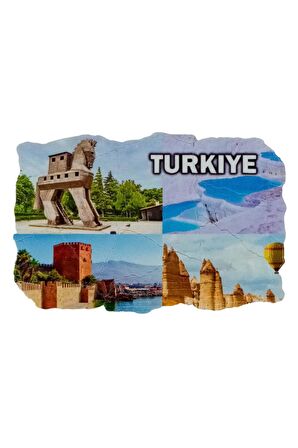 Türkiye Temalı Fresco Magnet