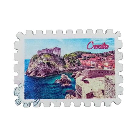 Hırvatistan Temalı Pul Magnet