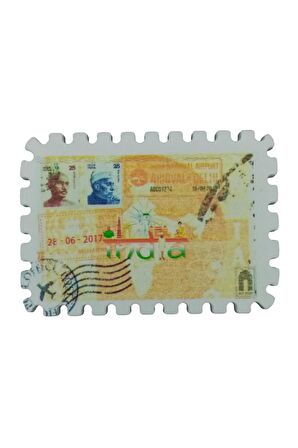 Hindistan Temalı Pul Magnet