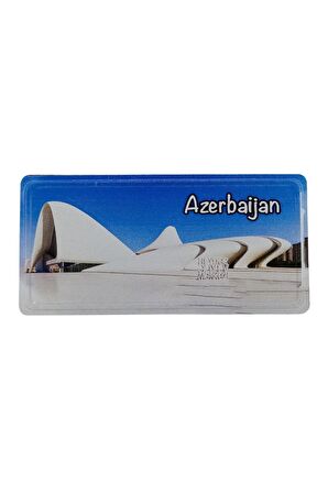 Azerbaycan Temalı Plaka Magnet