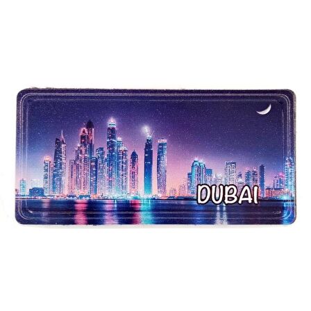 Dubai Temalı Plaka Magnet