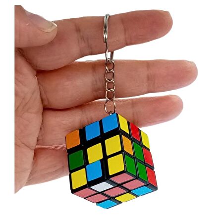 Zeka Küpü Sihirli Rubik Küp Anahtarlık