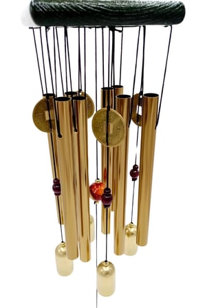 Feng Shui Metal Rüzgar Çanı Şans Parası Kare S06