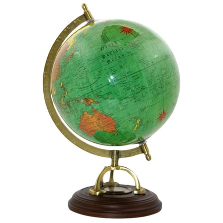 Dekoratif Dünya Küre Pusulalı 32 cm 4138-GR 