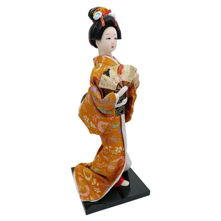 Japon Kimonolu Geyşa Bebek Kabuki Biblo 30 cm No.8