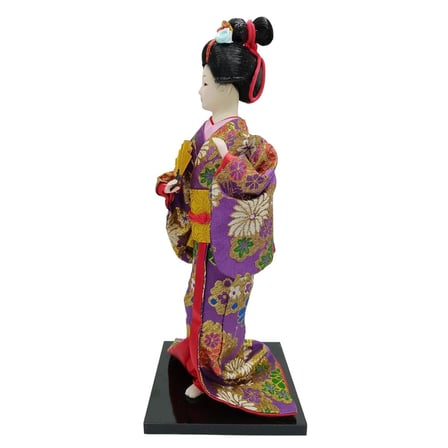 Japon Kimonolu Geyşa Bebek Kabuki Biblo 30 cm No.14