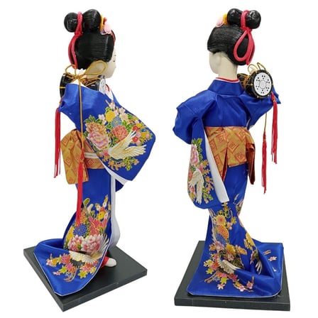 Japon Kimonolu Geyşa Bebek Kabuki Biblo 30 cm No.20