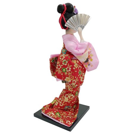 Japon Kimonolu Geyşa Bebek Kabuki Biblo 30 cm No.23