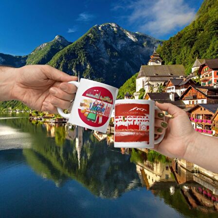 Avusturya Kupa Bardak 2 Adet Seyahat Hatıra Austria Mug