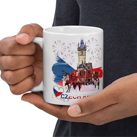 Çek Cumhuriyeti Kupa Bardak 2 Adet Seyahat Hatıra Czech Republic Mug