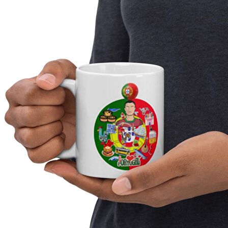 Portekiz Kupa Bardak 2 Adet Seyahat Hatıra Portugal Mug