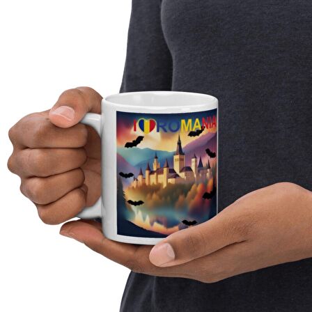 Romanya Kupa Bardak 2 Adet Seyahat Hatıra Romania Mug