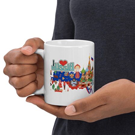 Rusya Kupa Bardak 2 Adet Seyahat Hatıra Russia Mug