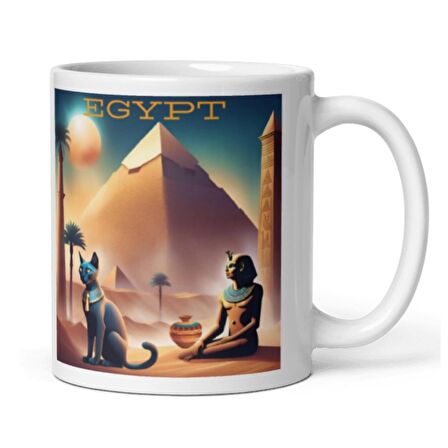 Mısır Kupa Bardak 2 Adet Seyahat Hatıra Egypt Mug