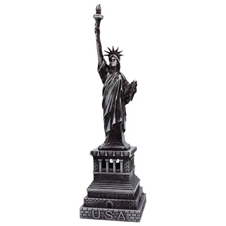 Vintage Metal USA Özgürlük Heykeli Gümüş 32 cm