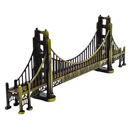Vintage Metal Amerika Golden Gate Köprüsü 18 cm