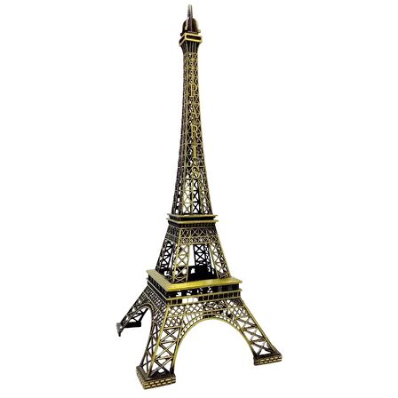 Minyatür Metal Paris Eyfel Kulesi Dekoratif Biblo 48 cm