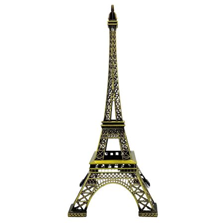 Minyatür Metal Paris Eyfel Kulesi Dekoratif Biblo 48 cm