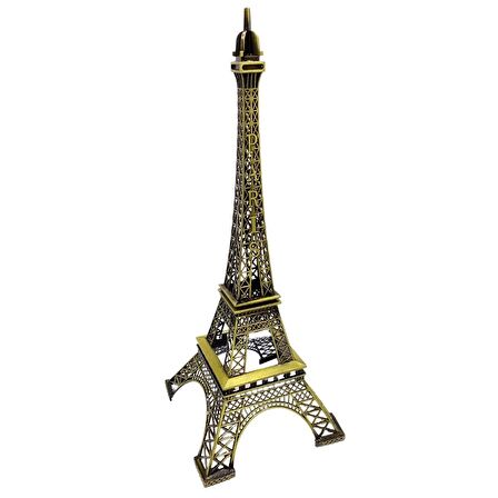 Minyatür Metal Paris Eyfel Kulesi Dekoratif Biblo 48 cm