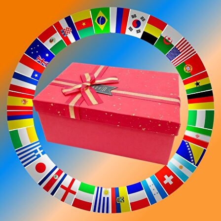 İsveç Hediye Kutusu 10 Parça Kupa Magnet Anahtarlık Kutu