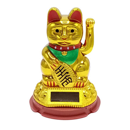 Maneki Neko El Sallayan Şans Kedisi Solar Güneş Enerjili No.1 Alk2931