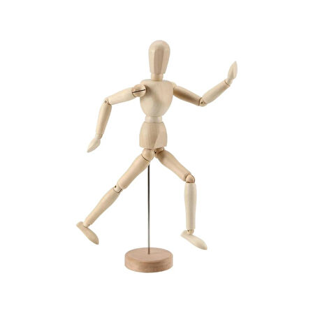 Eskiz Mankeni Ahşap Model 15 cm Manken Modelling
