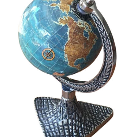 Dünya Küre Stantlı Dekoratif Döner World Globe Sl911-F 24cm