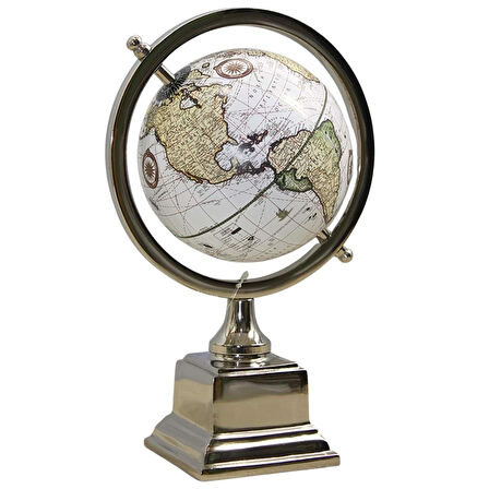 Dünya Küre Stantlı Dekoratif Döner World Globe Sl340-D 26cm