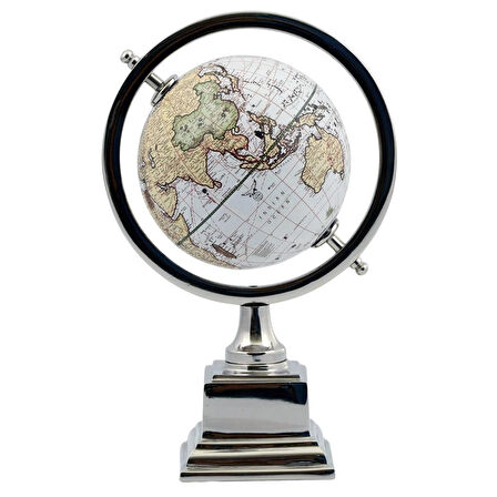 Dünya Küre Stantlı Dekoratif Döner World Globe Sl340-D 26cm