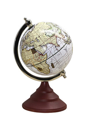 Dünya Küre Stantlı Dekoratif Döner World Globe SL339-C 26cm