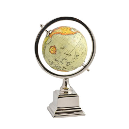 Dünya Küre Stantlı Dekoratif Döner World Globe Sl340-C 26cm
