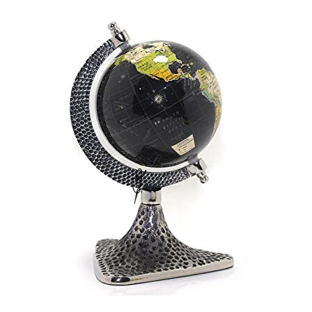Dünya Küre Stantlı Dekoratif Döner World Globe Sl911-B 24cm