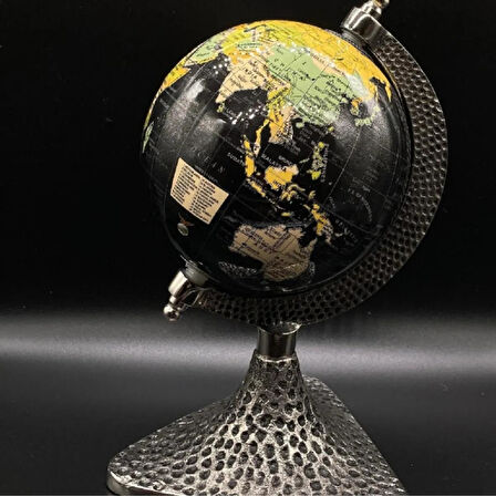 Dünya Küre Stantlı Dekoratif Döner World Globe Sl911-B 24cm