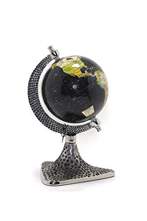 Dünya Küre Stantlı Dekoratif Döner World Globe Sl911-B 24cm