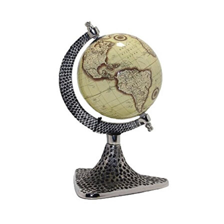Dünya Küre Stantlı Dekoratif Döner World Globe Sl911-A 24cm