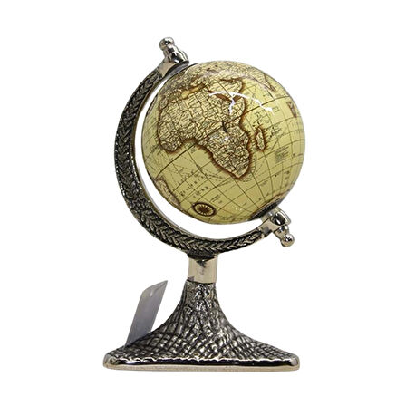 Dünya Küre Stantlı Dekoratif Döner World Globe Sl911-A 24cm