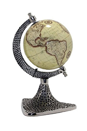 Dünya Küre Stantlı Dekoratif Döner World Globe Sl911-A 24cm