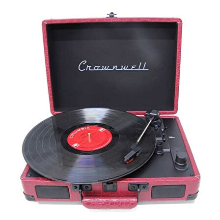 Pikap Suitcase CR Series Bordo Elektronik Bluetooth Hoparlör Plakçalar CW002-CH