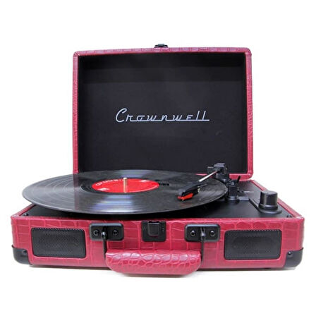 Pikap Suitcase CR Series Bordo Elektronik Bluetooth Hoparlör Plakçalar CW002-CH