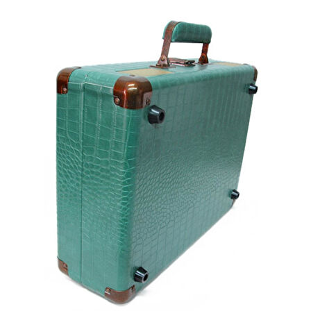 Pikap Suitcase CR Series Yeşil Elektronik Bluetooth Hoparlör Plakçalar CW002-DG