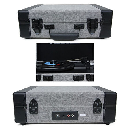 Pikap Çantalı S/B Ahşap Elektronik Bluetooth Hoparlör Plakçalar C1307