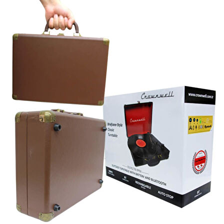 Pikap Çantalı Önden Hoparlörlü Kahverengi Bluetooth Hoparlör Plakçalar C0453