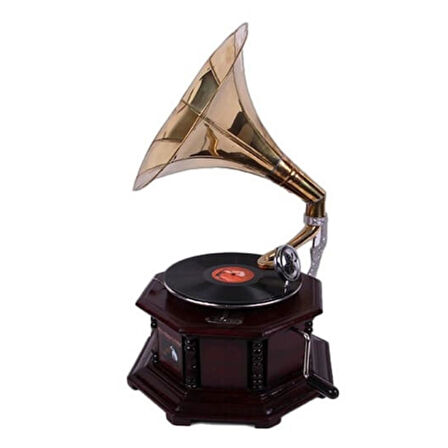 Gramofon Kurmalı Plak Çalar Sekizgen 533 ASIG527