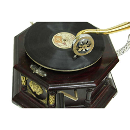 Gramofon Sekizgen Bronz Kakma Kurmalı Plakçalar ASIG523O