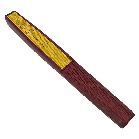 Çin Bambu Keten Kumaş Yelpaze AB Orta Çanta Boy No.14