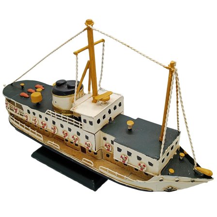 Dekoratif Metal Gemi İstanbul Yolcu Vapuru 34cm
