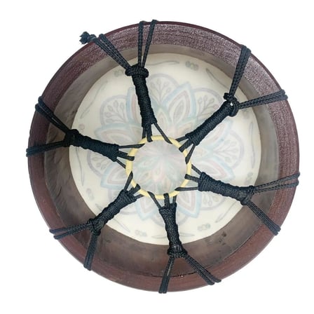 Şaman Davulu 22cm Motifli Şamanik Mandala Davulu Orta Boy